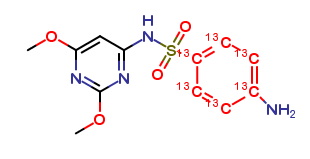 Sulfadimethoxine 13C6