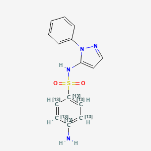 Sulfaphenazole-(sulfanilamide ring-13C6)