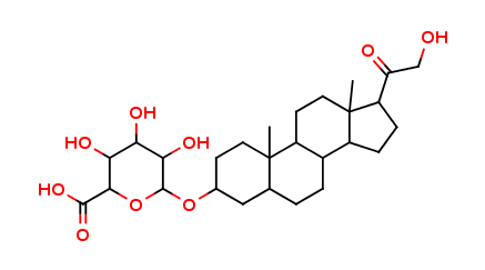 Tetrahydro 11-Deoxycorticosterone 3a-β-D-Glucuronide