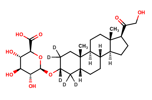 Tetrahydro 11-Deoxycorticosterone-d5 3α-β-D-Glucuronide