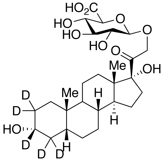 Tetrahydro-11-deoxy Cortisol-d5 21-O-β-D-Glucuronide