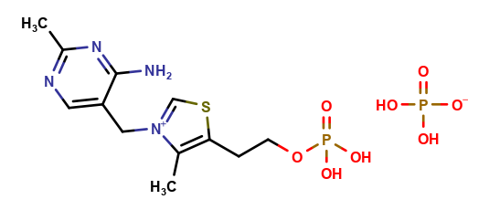 Thiamine phosphoric acid ester phosphate salt