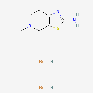 Thiazolo[5,4-c]pyridin-2-amine,4,5,6,7-tetrahydro-5-methyl-, hydrobromide (1:2)