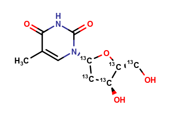 Thymidine-1',2',3',4',5' 13C5