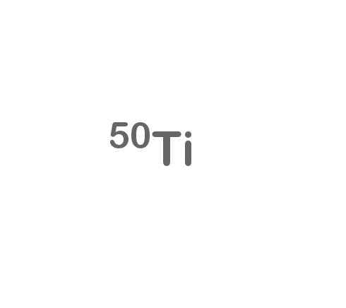 Titanium-50 isotope