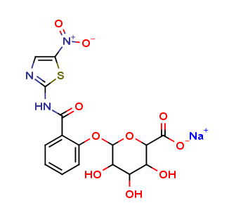 Tizoxanide Glucuronide Sodium Salt