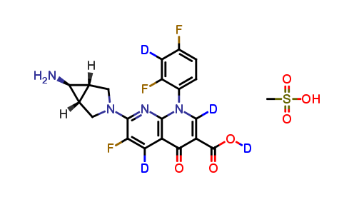 Trovafloxacin-d4 Mesylate
