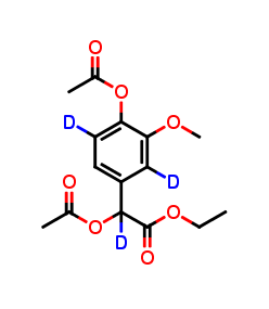 a,4-Di-O-acetyl Vanillylmandelic Acid-d3 Ethyl Ester