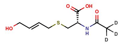 cis-N-Acetyl-S-(4-hydroxy-2-buten-1-yl)-L-cysteine-d3
