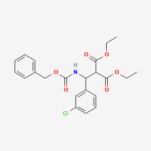 diethyl 2-[{[(benzyloxy)carbonyl]amino}(3-chlorophenyl)methyl]malonate