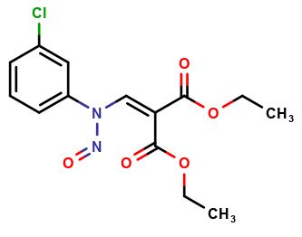 diethyl 2-(((3-chlorophenyl)(nitroso) amino)methylene)malonate
