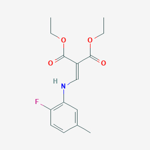 diethyl 2-[(2-fluoro-5-methylanilino)methylene]malonate