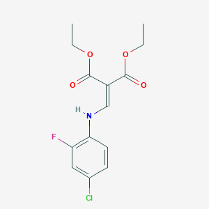 diethyl 2-[(4-chloro-2-fluoroanilino)methylene]malonate