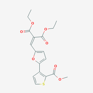 diethyl 2-({5-[2-(methoxycarbonyl)-3-thienyl]-2-furyl}methylene)malonate