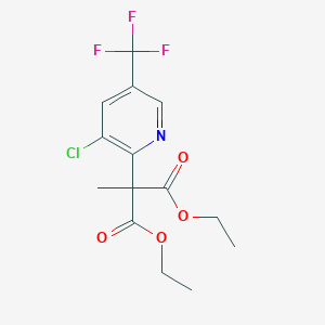 diethyl 2-[3-chloro-5-(trifluoromethyl)-2-pyridinyl]-2-methylmalonate