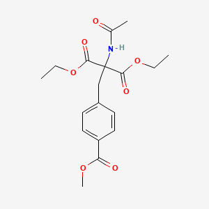 diethyl 2-(acetylamino)-2-[4-(methoxycarbonyl)benzyl]malonate