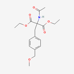 diethyl 2-(acetylamino)-2-[4-(methoxymethyl)benzyl]malonate