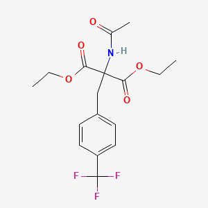 diethyl 2-(acetylamino)-2-[4-(trifluoromethyl)benzyl]malonate