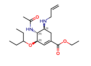 ethyl (3R,4R,5S)-4-acetamido-5-(allylamino)-3-(pentan-3-yloxy)cyclohex-1-ene-1-carboxylate