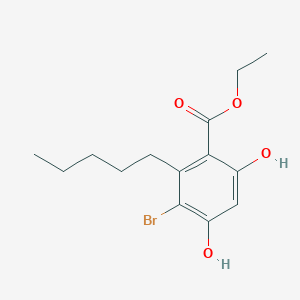ethyl-3-bromo-4,6-dihydroxy-2-pentylbenzoate