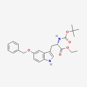 ethyl 5-(benzyloxy)-N-(tert-butoxycarbonyl)-L-tryptophanate