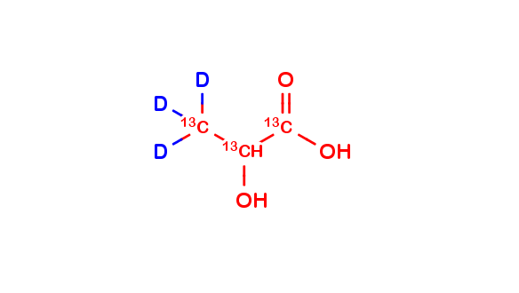 lactic acid 13C3, D3