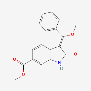 methyl (Z)-3-(methoxy(phenyl)methylene)-2-oxoindoline-6-carboxylate