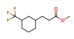 methyl 3-(3-(trifluoromethyl)cyclohexyl)propionate