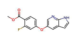 methyl 4-((1H-pyrrolo[2,3-b]pyridin-5-yl)oxy)-2-fluorobenzoate