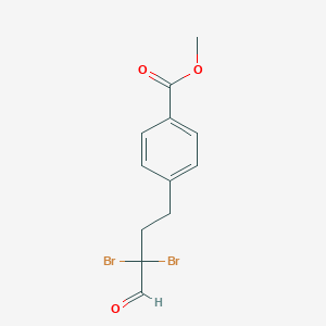 methyl 4-(3,3-dibromo-4-oxobutyl)benzoate