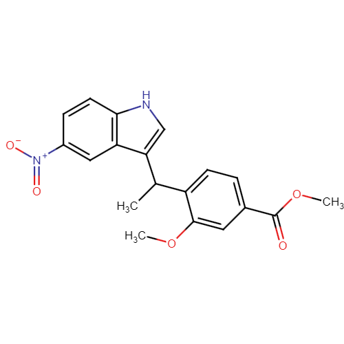 methyl 4-(5-nitro-1-methyl indol-3-yl-methyl)-3-methoxy benzoate
