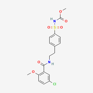 methyl N-4[2-(5-chloro-2-methoxybenzamido)ethyl]benzenesulfonylcarbamate (237)