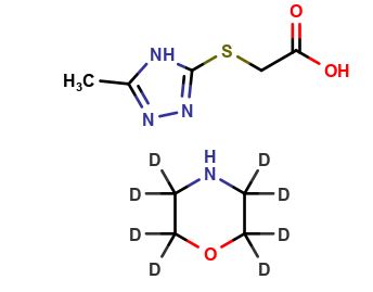 morpholine 2-((5-methyl-4H-1,2,4-triazol-3-yl)thio)acetate D8