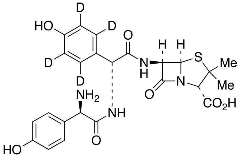 p-Hydroxy-(D)-phenylglycyl Amoxicillin-d4