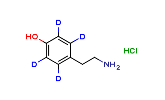 p-Tyramine-d4 Hydrochloride (Phenol-d4)
