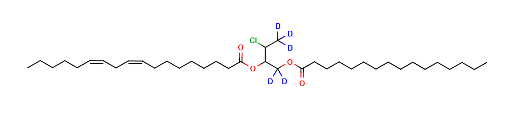 rac-1-Palmitoyl-2-linoleoyl-3-chloropropanediol-d5