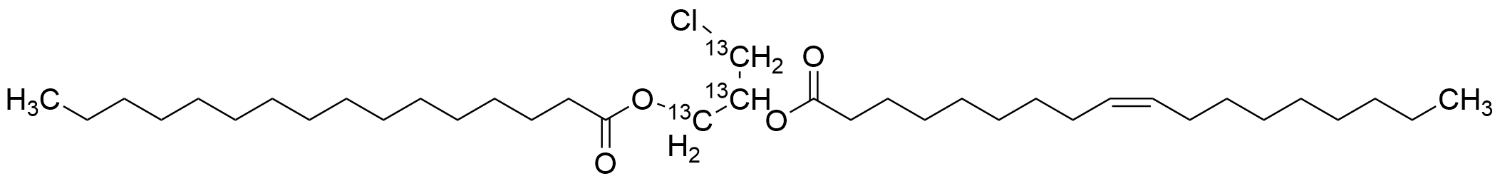 rac 1-Palmitoyl-2-oleoyl-3-chloropropanediol-13C3