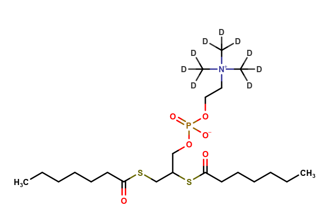 rac-12-bis(Heptanoylthio)glycerophosphocholine-D9