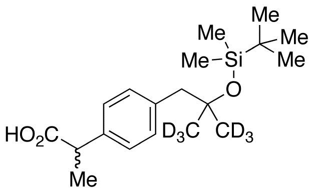 rac 2-(tert-Butyldimethylsilyloxy) Ibuprofen-d6