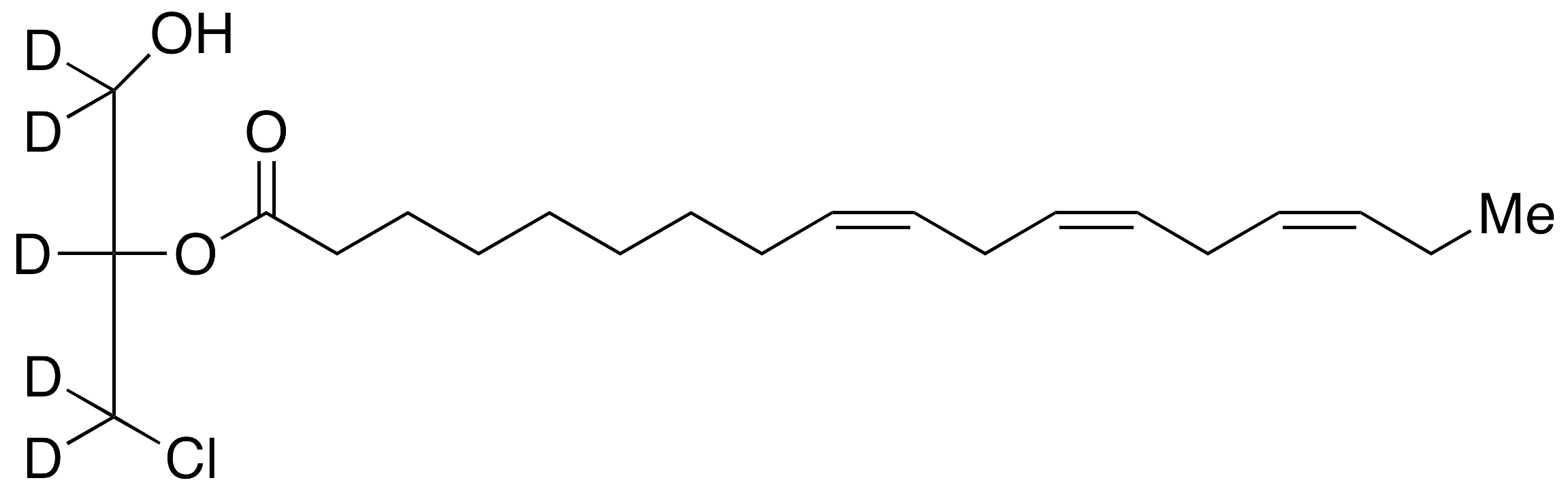 rac 2-Linolenoyl-3-chloropropanediol-d5