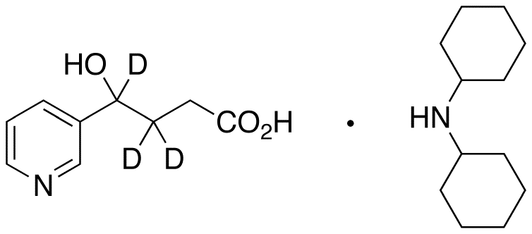 rac 4-Hydroxy-4-(3-pyridyl)butanoic-d3 Acid Dicyclohexylamine Salt (d3 Major)
