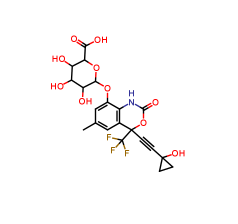 rac 8,14-Dihydroxy Efavirenz 8-O-β-D-Glucuronide