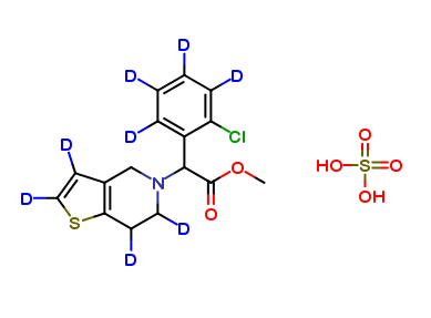 rac Clopidogrel-d8 Hydrogen Sulfate (Major)
