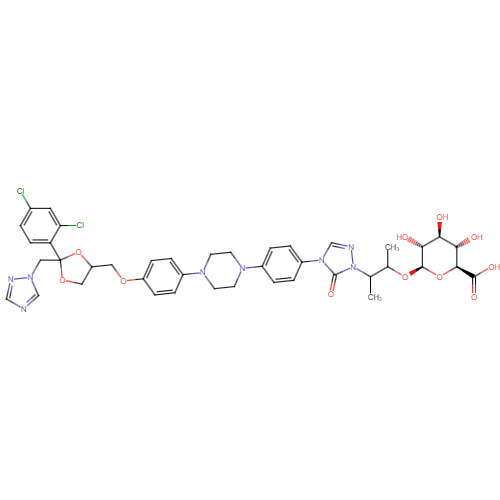 rac-Hydroxy Itraconazole Glucuronide