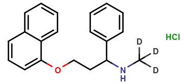 rac N-Demethyl Dapoxetine D3 Hydrochloride