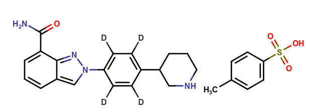 rac-Niraparib-d4 Tosylate Salt
