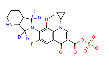 rac cis-Moxifloxacin-d4 Acyl Sulfate