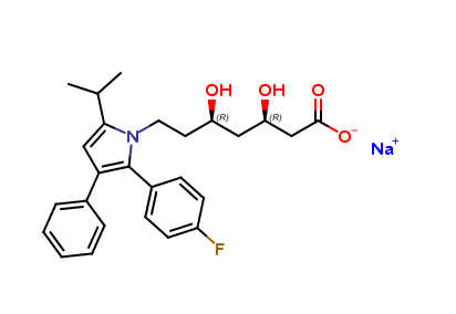 sodium (3R,5R)-7-(2-(4-fluorophenyl)-5-isopropyl-3-phenyl-1H-pyrrol-1-yl)-3,5-dihydroxyheptanoate