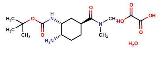 tert-Butyl [(1R,2S,5S)-2-Amino-5-[(dimethylamino)carbonyl]cyclohexyl]carbamate oxalate monohydrate