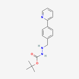 tert-Butyl [[2-(4-pyridin-2-yl)benzyl)hydrazine carboxylate